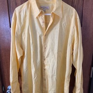 Tommy Bahama yellow long sleeve button down XL